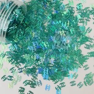 2/$20 ~ 3ml Jar of Logo Nail Art Sequins in Holographic Teal C